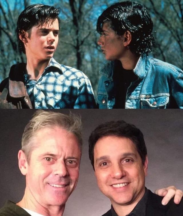 Then and now - C. Thomas Howell and Ralph Macchio, the actors who portrayed Ponyboy Curtis and Johnny Cade in "The Outsiders," reunite decades later for a nostalgic look back at the classic film